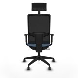 Kontorstol med hovedg�rde Piqueras y Crespo 1D066G1 Himmelbl� #5