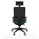 Kontorstol med hovedg�rde Piqueras y Crespo 1D066G1 Turkisbl� #5