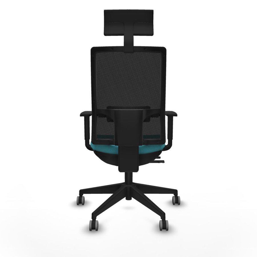 Kontorstol med hovedg�rde Piqueras y Crespo 1D066G1 Turkisbl� #5