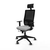 Kontorstol med hovedg�rde Piqueras y Crespo 1D066G1 Lysegr� #2