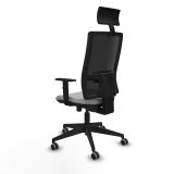 Kontorstol med hovedg�rde Piqueras y Crespo 1D066G1 Lysegr� #4