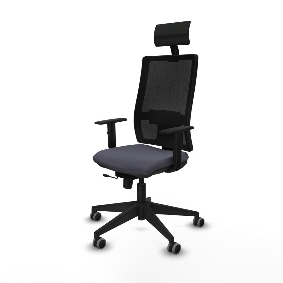 Kontorstol med hovedg�rde Piqueras y Crespo 1D066G1 M�rkegr� #2