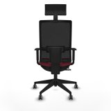 Kontorstol med hovedg�rde Piqueras y Crespo 1D066G1 R�dbrun #5