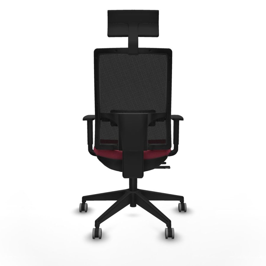 Kontorstol med hovedg�rde Piqueras y Crespo 1D066G1 R�dbrun #5