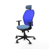 Kontorstol med hovedgrde Piqueras y Crespo 1D036G2 Himmelbl #2