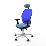 Kontorstol Piqueras y Crespo 2D086G1 Himmelbl #2