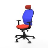 Kontorstol med hovedgrde Piqueras y Crespo 1D036G2 Mrk orange #2