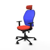 Kontorstol med hovedgrde Piqueras y Crespo 1D036N2 Mrk orange #2