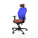 Kontorstol med hovedgrde Piqueras y Crespo 1D036G2 Bl Brun #2