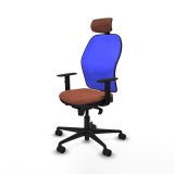 Kontorstol med hovedgrde Piqueras y Crespo 1D036N2 Bl Brun #2