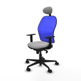 Kontorstol med hovedgrde Jorquera Piqueras y Crespo 1D036N1 Lysegr #2