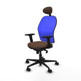 Kontorstol Piqueras y Crespo 2D036N1 Bl Mrkebrun #2