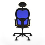 Kontorstol med hovedgrde Piqueras y Crespo 1D036N1 Gul #5