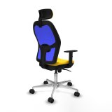 Kontorstol med hovedgrde Piqueras y Crespo 1D086N2 Gul #6