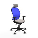 Kontorstol med hovedgrde Piqueras y Crespo 1D036G2 Hvid #1