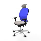 Kontorstol med hovedg�rde Jorquera Piqueras y Crespo 3D086G2 Hvid #2