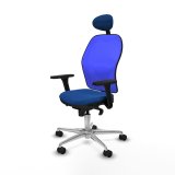 Kontorstol med hovedg�rde Jorquera Piqueras y Crespo 3D086N1 Bl� #2