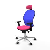 Kontorstol med hovedg�rde Jorquera Piqueras y Crespo 3D086G2 Pink #2