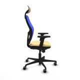 Kontorstol med hovedg�rde Jorquera Piqueras y Crespo 2D036G1 Fl�defarvet #7