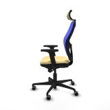 Kontorstol med hovedg�rde Jorquera Piqueras y Crespo 2D036G2 Fl�defarvet #3