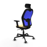 Kontorstol med hovedg�rde Jorquera Piqueras y Crespo 2D036G2 Fl�defarvet #4