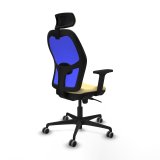 Kontorstol med hovedg�rde Jorquera Piqueras y Crespo 2D036G2 Fl�defarvet #6