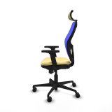 Kontorstol med hovedg�rde Jorquera Piqueras y Crespo 2D036N2 Fl�defarvet #3