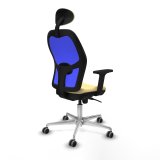 Kontorstol med hovedg�rde Jorquera Piqueras y Crespo 2D086G1 Fl�defarvet #6