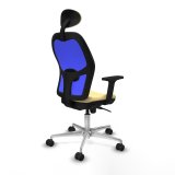 Kontorstol med hovedg�rde Jorquera Piqueras y Crespo 2D086N1 Fl�defarvet #6