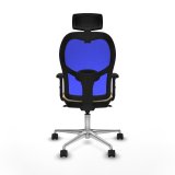 Kontorstol med hovedg�rde Jorquera Piqueras y Crespo 2D086N2 Fl�defarvet #5