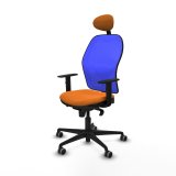 Kontorstol med hovedgrde Jorquera Piqueras y Crespo 1D036G1 Orange #2