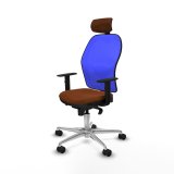 Kontorstol med hovedgrde Piqueras y Crespo 1D086N2 Bl Brun #2