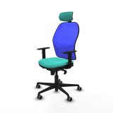 Kontorstol med hovedgrde Piqueras y Crespo 1D036G2 Turkisbl #2