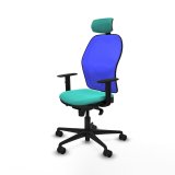 Kontorstol med hovedgrde Piqueras y Crespo 1D036N2 Turkisbl #2