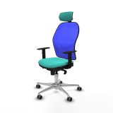 Kontorstol med hovedgrde Piqueras y Crespo 1D086G2 Turkisbl #2