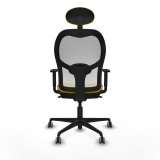 Kontorstol med hovedgrde Jorquera Piqueras y Crespo 1D036G1 Gul #5