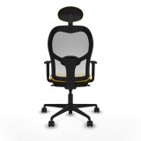 Kontorstol med hovedgrde Jorquera Piqueras y Crespo 1D036N1 Gul #5