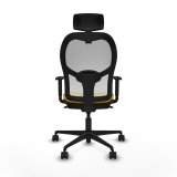 Kontorstol med hovedgrde Piqueras y Crespo 1D036N2 Gul #5