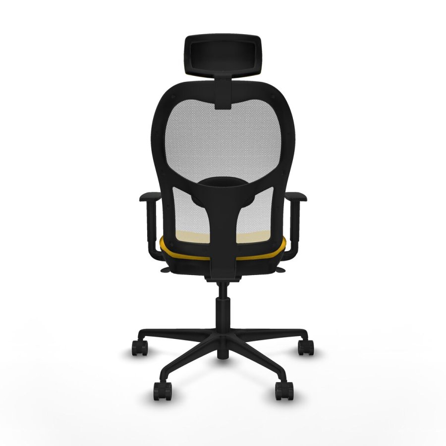 Kontorstol med hovedgrde Piqueras y Crespo 1D036N2 Gul #5