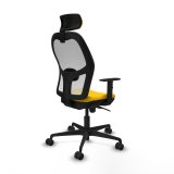 Kontorstol med hovedgrde Piqueras y Crespo 1D036N2 Gul #6