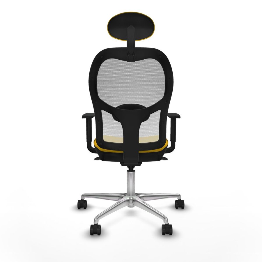 Kontorstol med hovedgrde Jorquera Piqueras y Crespo 1D086N1 Gul #5