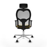 Kontorstol med hovedgrde Piqueras y Crespo 1D086N2 Gul #5