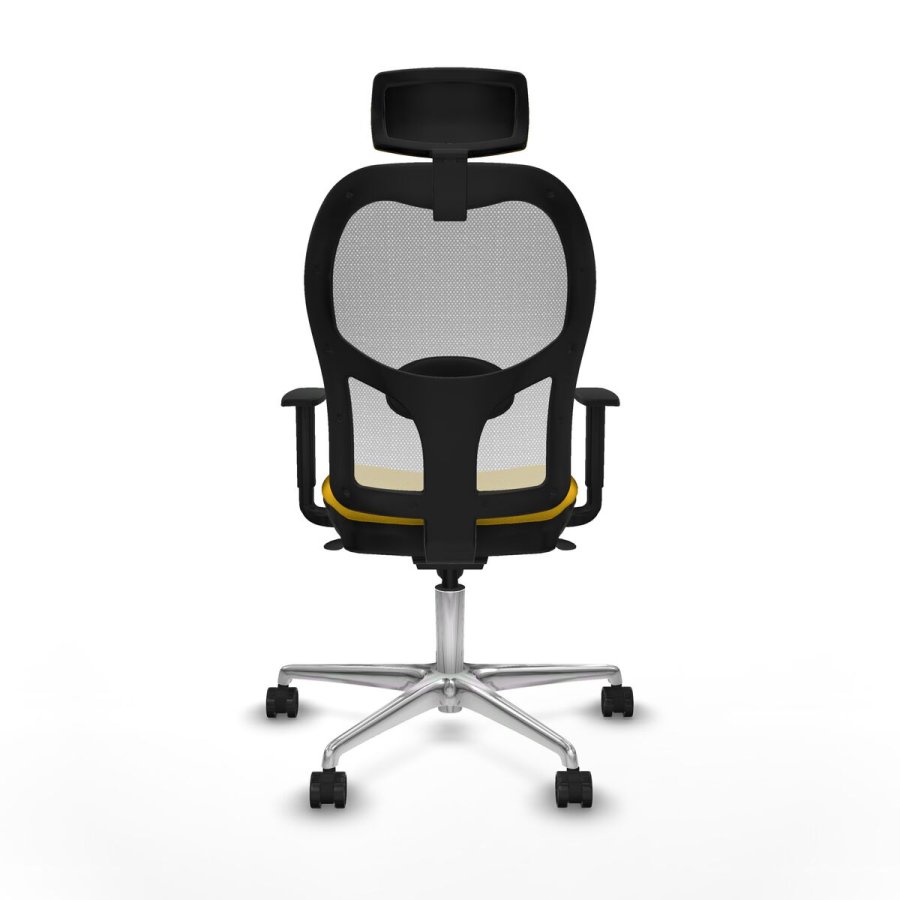 Kontorstol med hovedgrde Piqueras y Crespo 1D086N2 Gul #5