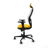 Kontorstol med hovedgrde Piqueras y Crespo 2D036G1 Gul #3