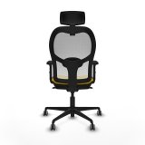 Kontorstol med hovedgrde Piqueras y Crespo 2D036G2 Gul #5