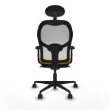 Kontorstol med hovedgrde Piqueras y Crespo 2D036N1 Gul #5