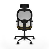 Kontorstol med hovedgrde Piqueras y Crespo 2D036N2 Gul #5