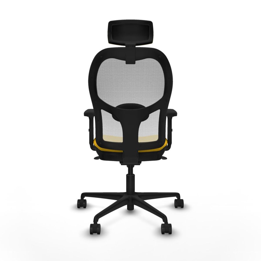 Kontorstol med hovedgrde Piqueras y Crespo 2D036N2 Gul #5