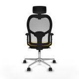 Kontorstol med hovedgrde Piqueras y Crespo 2D086N2 Gul #5