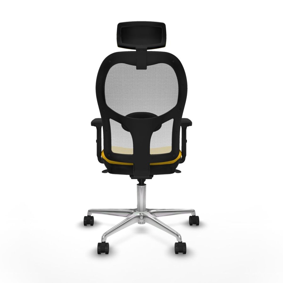 Kontorstol med hovedgrde Piqueras y Crespo 2D086N2 Gul #5